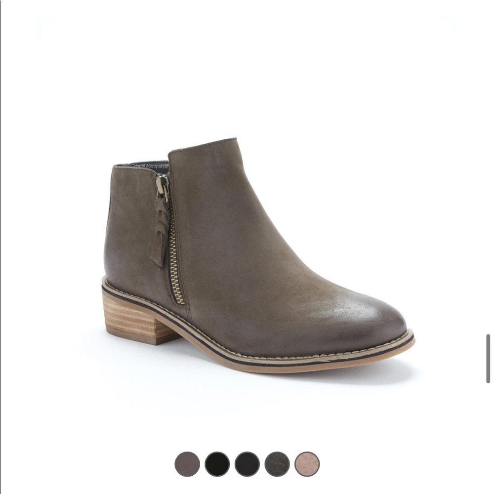 Suede booties